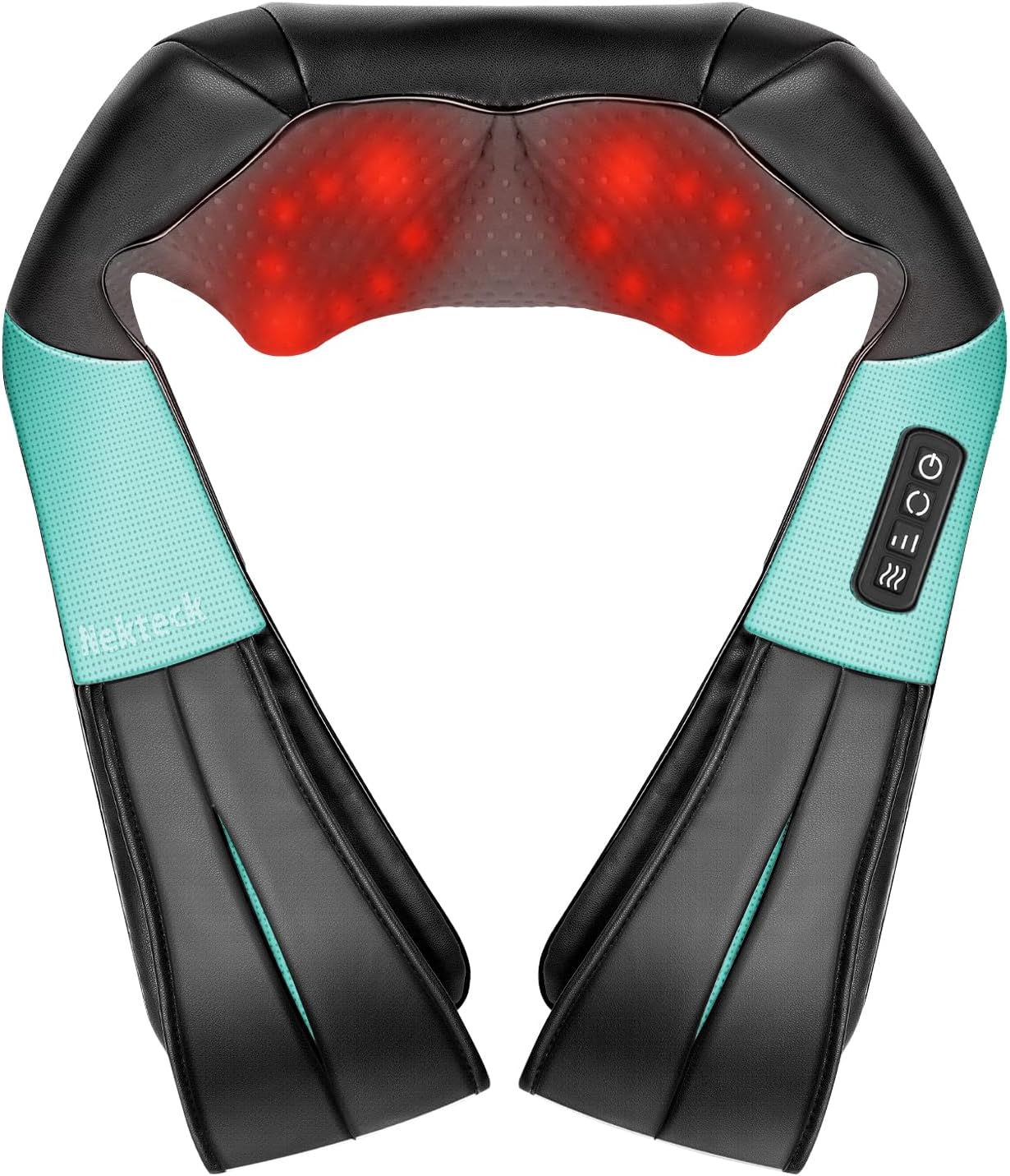 Shiatsu Neck Massager with Heat for Pain Relief, NOT Cordless | 2026 Upgraded 3D Back Shoulder Kneading Massage Pillow, 3 Intensity Speeds Deep Tissue, Relaxation Gifts for Men Women, Black
