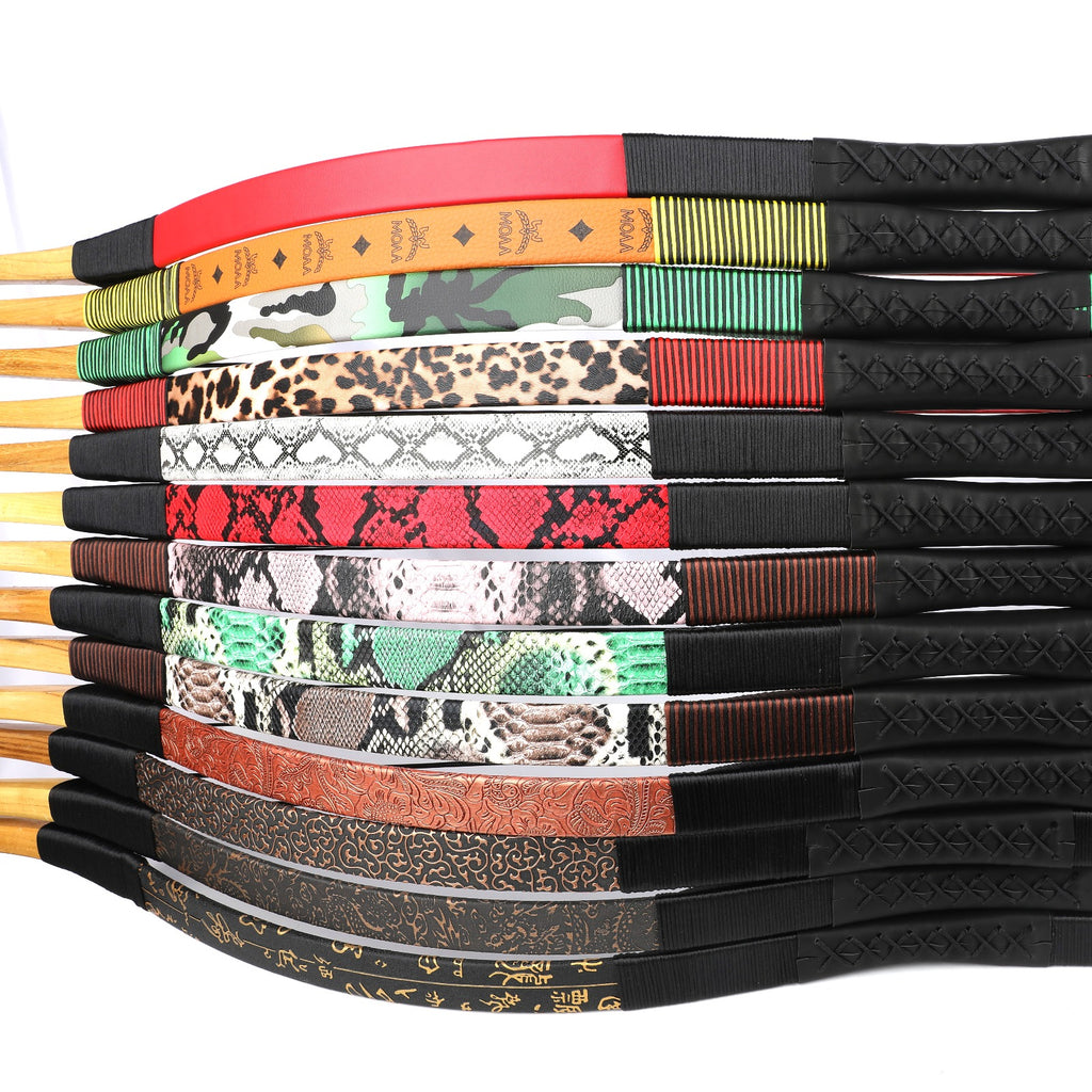 Leather-Wrapped Mongolian Horsebow Kit for Adults 20-50 lbs
