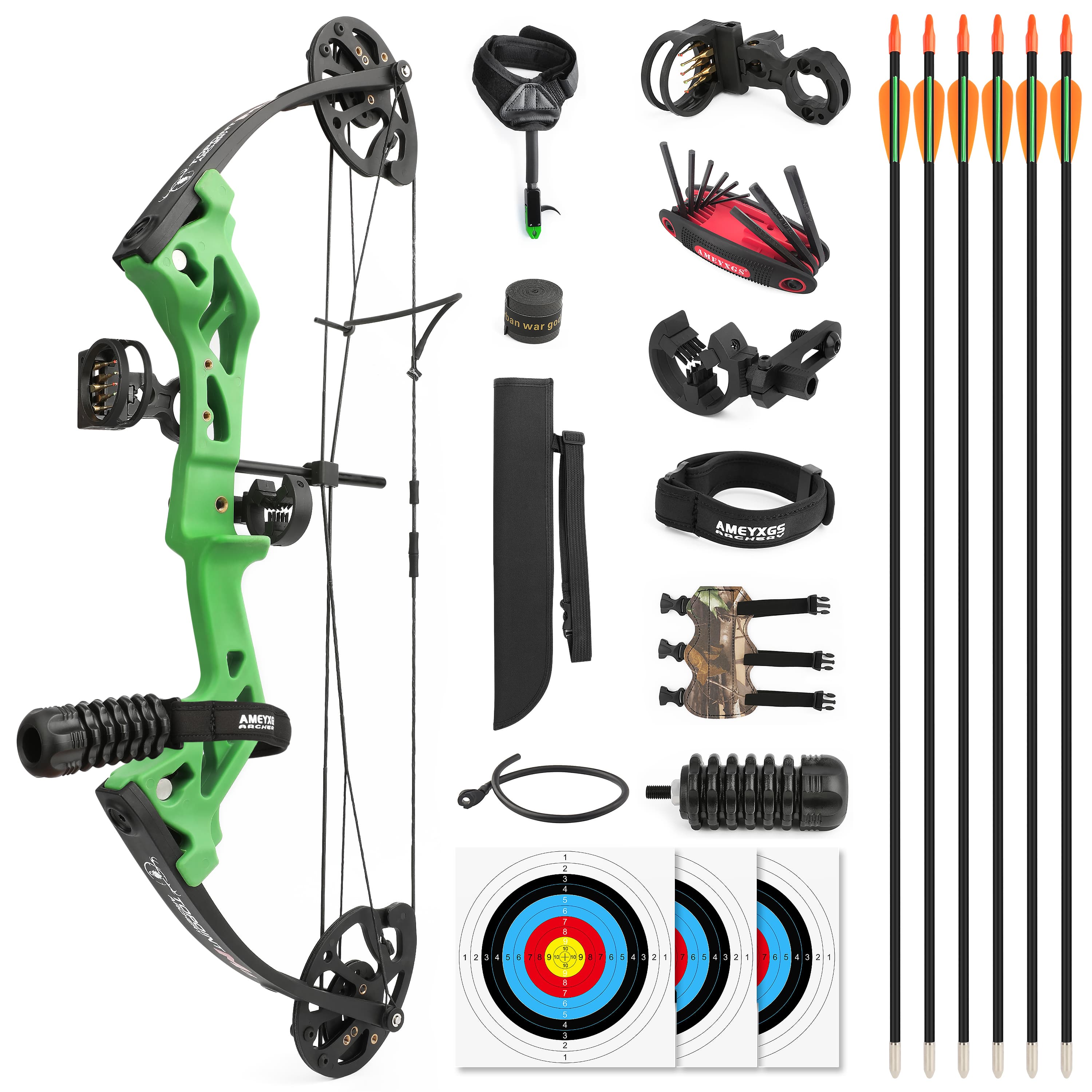 TOPOINT M3 Compound Bow and Arrows for Youth Kids