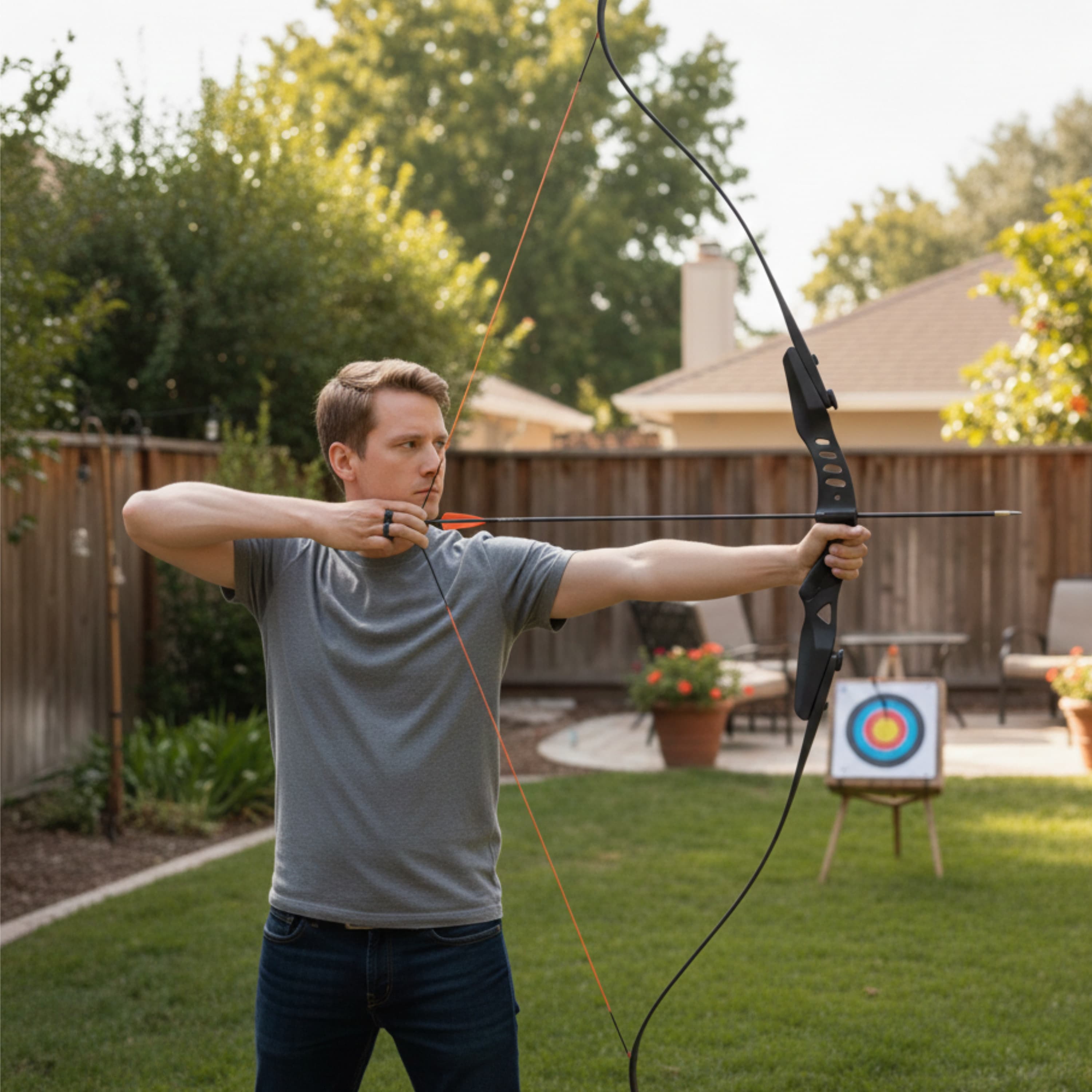 Archery ILF Recurve Bow 20lbs Shooting Bow RH Hunting