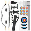 Leather-Wrapped Mongolian Horsebow Kit for Adults 20-50 lbs