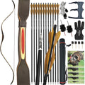 20-35lbs Archery Traditional Bow L/RH Hunting Longbow
